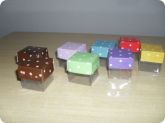 caixas de acetato COM TAMPAS COLORIDAS